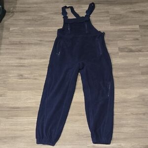 Fleece Navy Blue Women's Jumpsuit